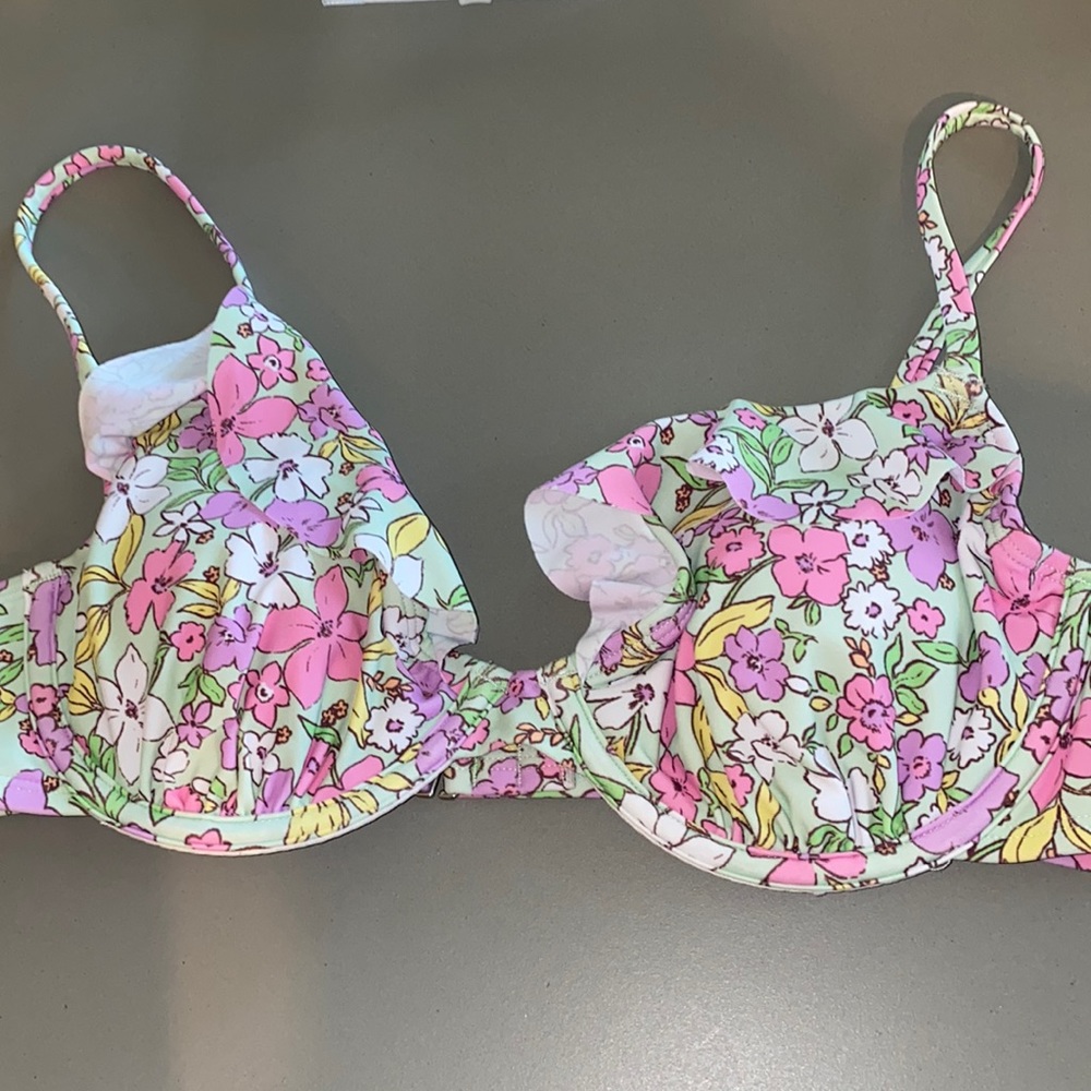 Cupshe Floral Bikini Top